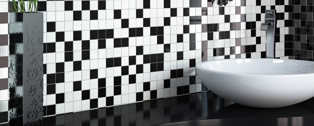 Schwarz-weiße Luxus-Badezimmer-Kosmos-Kollektion