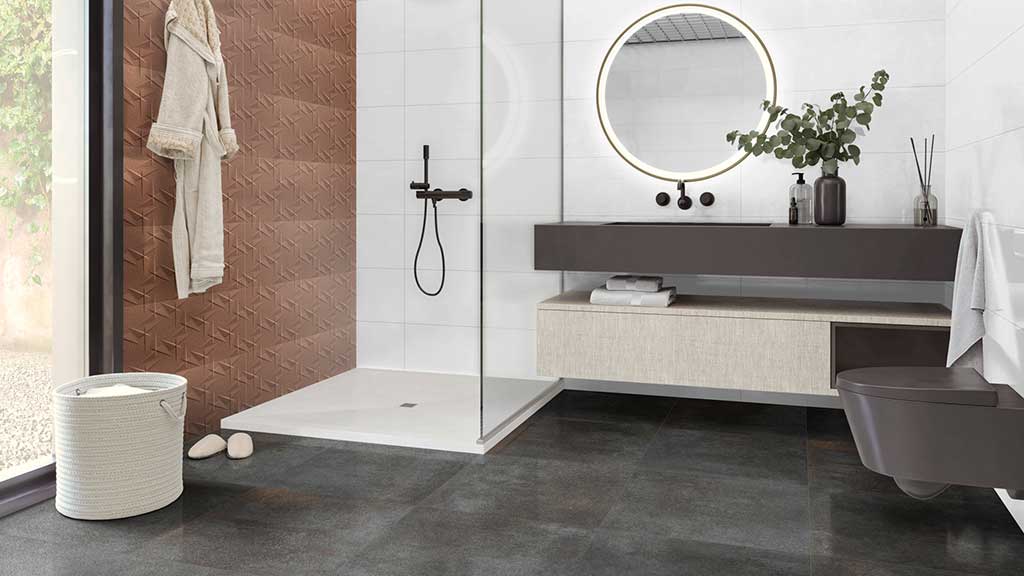 Luxus-Badezimmer-Metallic-Dekorkollektion, weiße Paste