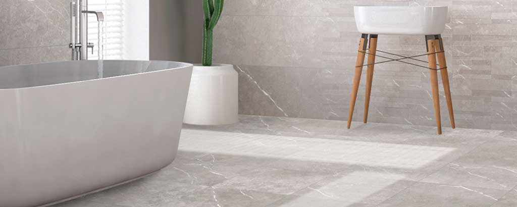 Large Format Tile Luxury Bathroom, Aneto Collection