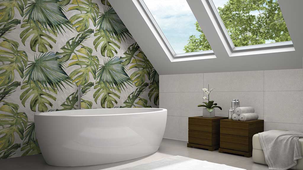 Luxus-Badezimmer mit Blick Gobi Collection