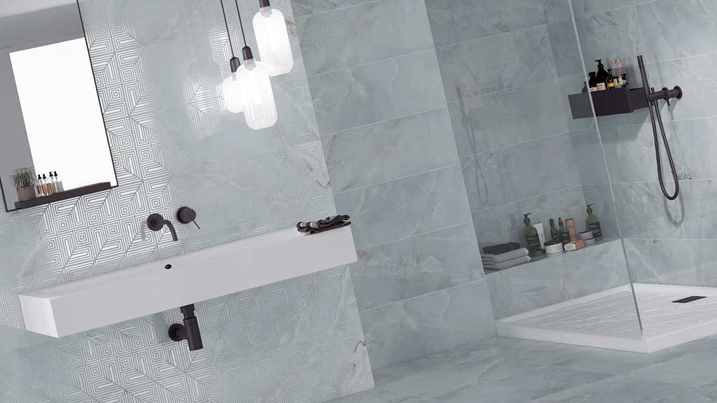 Collection Onyx de salle de bain de luxe blanc total