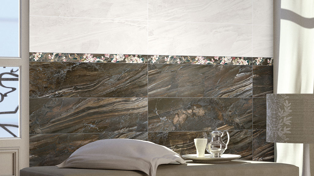 Decorative porcelain tiles imitation marble