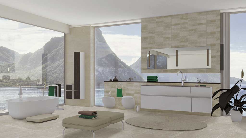 Combinación azulejos Baños color beige