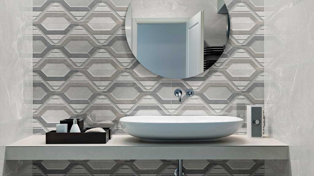 Modern bathroom tile