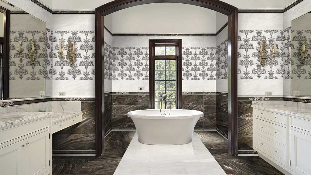 Combination of decorative tiles Spa