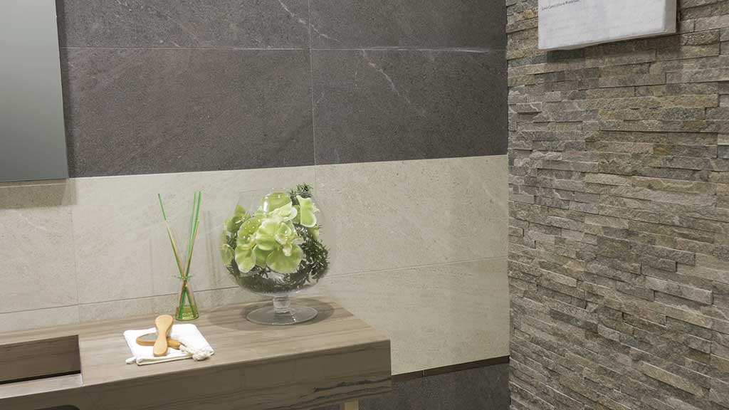 Combination bathroom tiles imitation stone flagstone