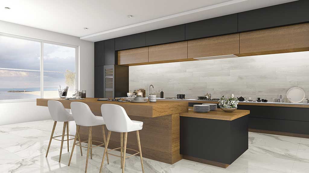 Trendy tiles for kitchen Calacatta Collection