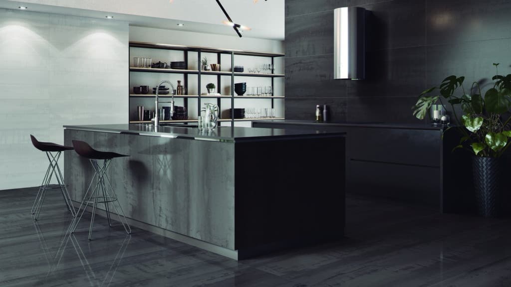 Modern white kitchen tiles: AZTECA Metax Collection
