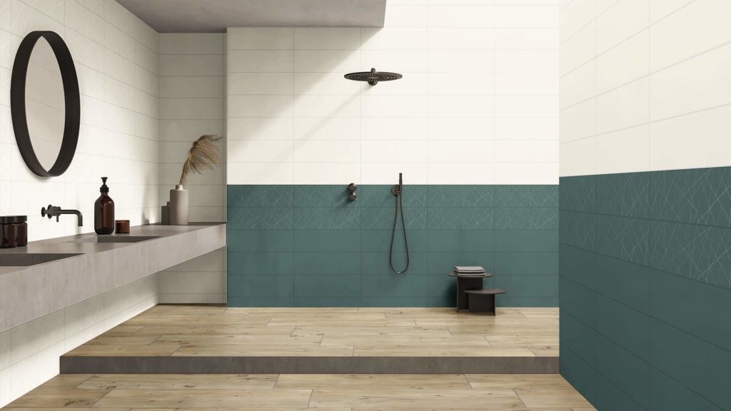 Wandfliesen für Badezimmer einfarbig: AZTECA, Kollektion Palette