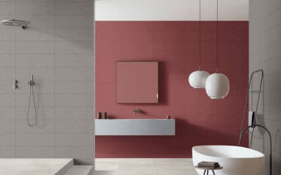 Dekoration von Badezimmern mit einfarbigen Fliesen