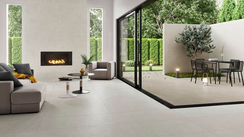 Total Look porcelain tile cement metal effect: AZTECA Cerámica, Bali Collection