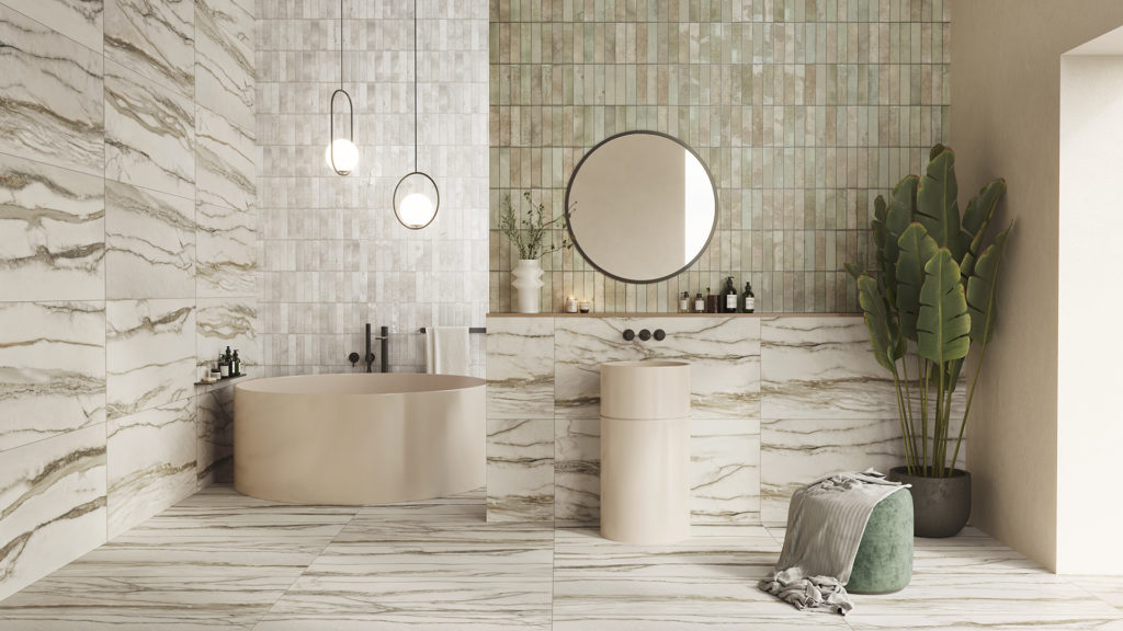 Marble effect wall and floor tiles: Amazonas collection